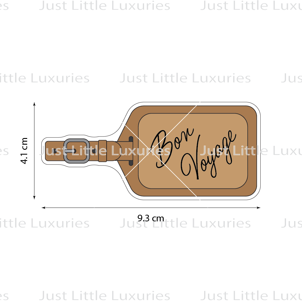 Luggage Tag Layered Cookie Cutter