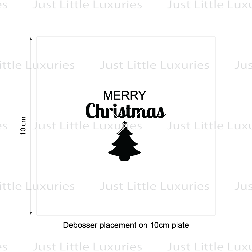 Merry Christmas Tree Cookie Stamp