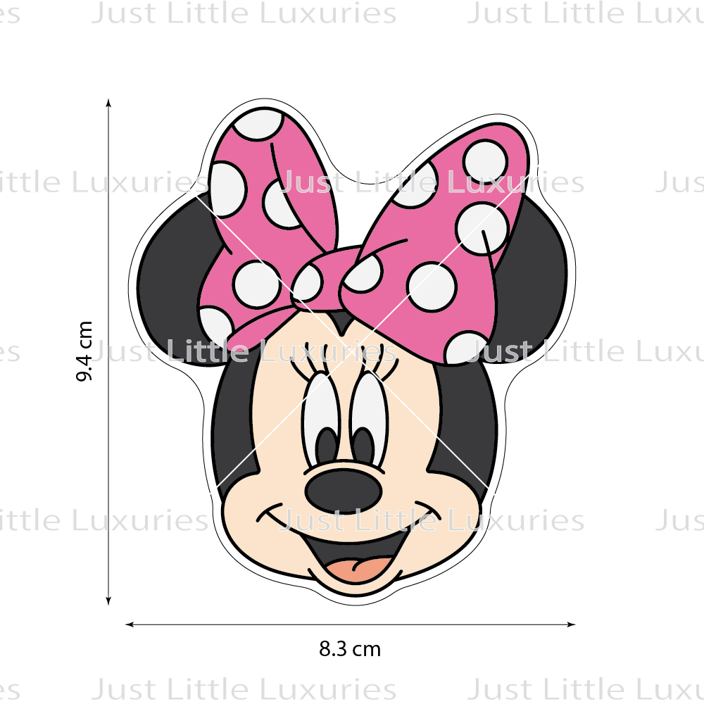 Girl Mouse Face Cookie Cutter (STL - Digital Download)