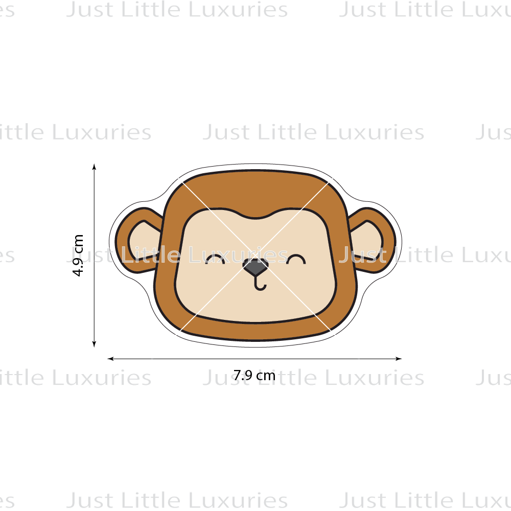 Monkey Face Layered Cookie Cutter