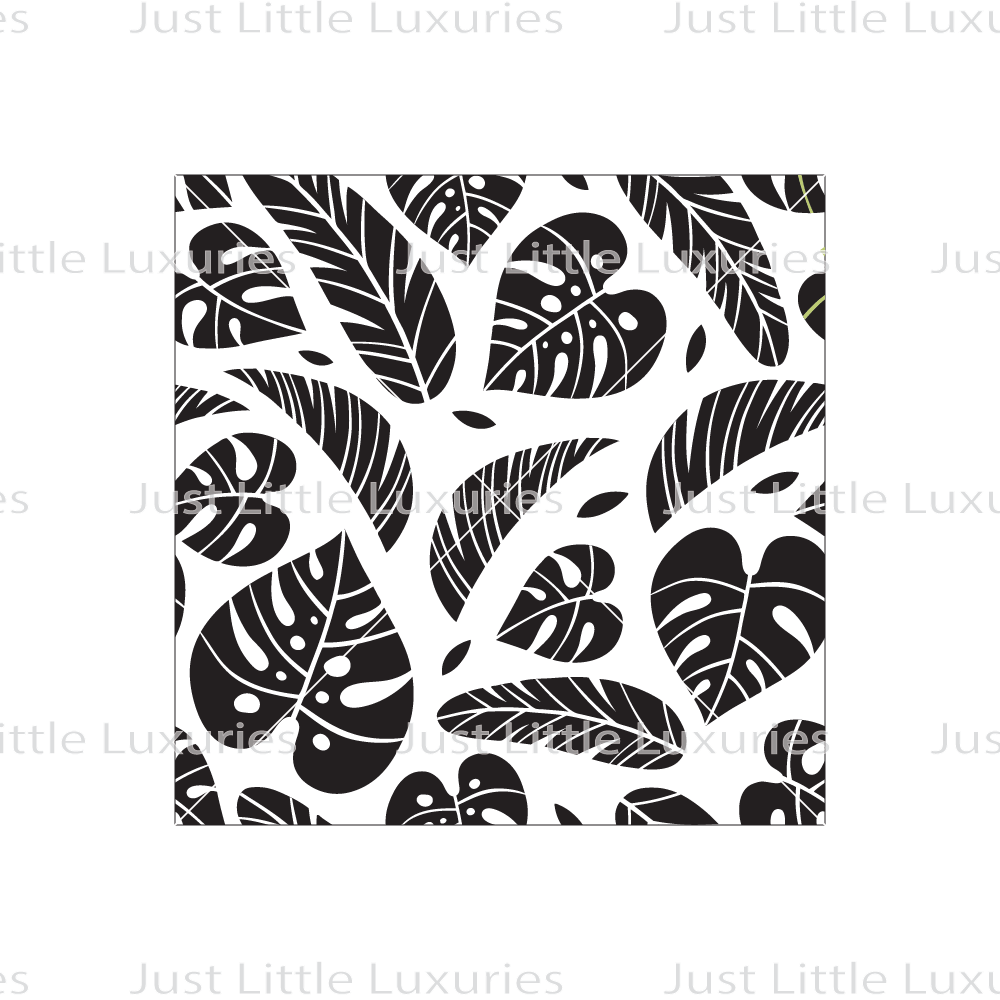 Monstera Leaves Pattern Debosser