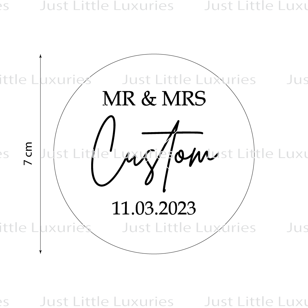 Mr & Mrs | Mrs & Mrs | Mr & Mr Custom Wedding Cookie Stamp