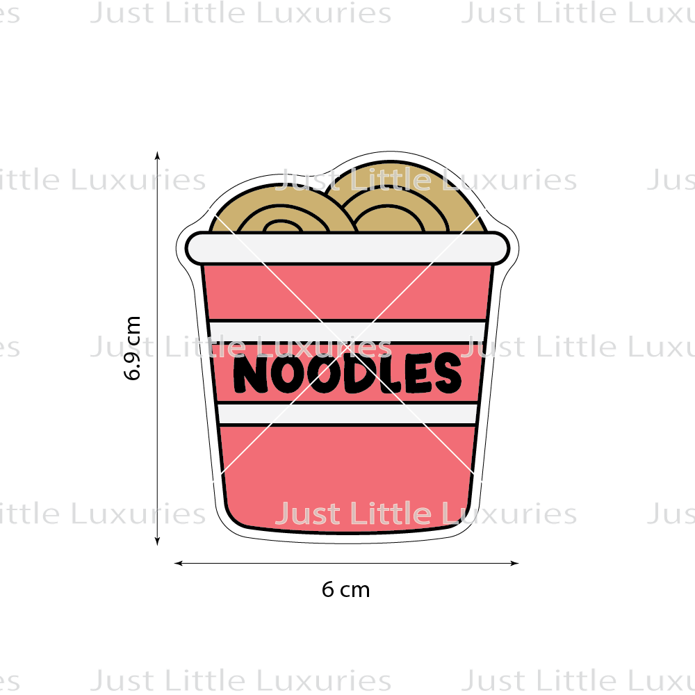 Noodles Cookie Cutter (STL - Digital Download)