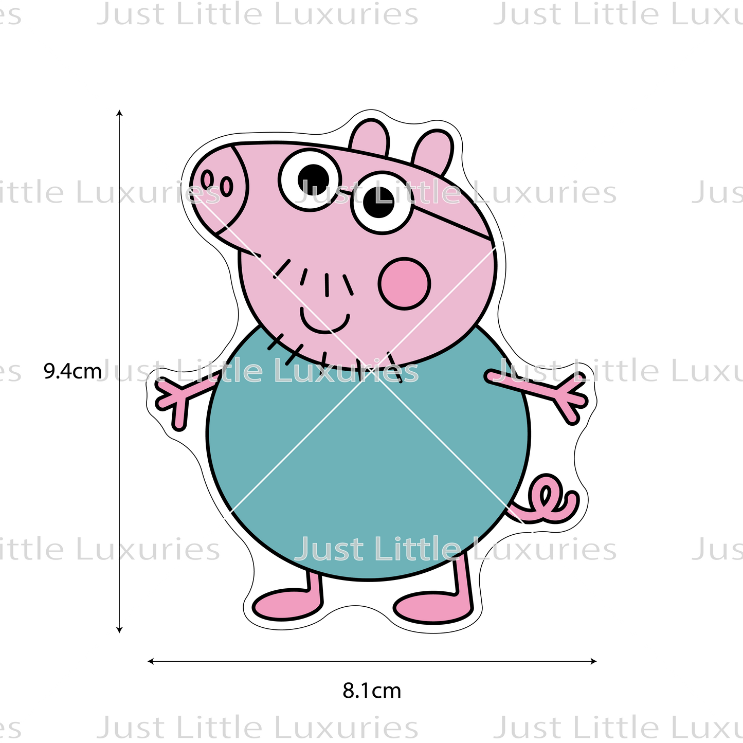 Daddy Pig Cookie Cutter