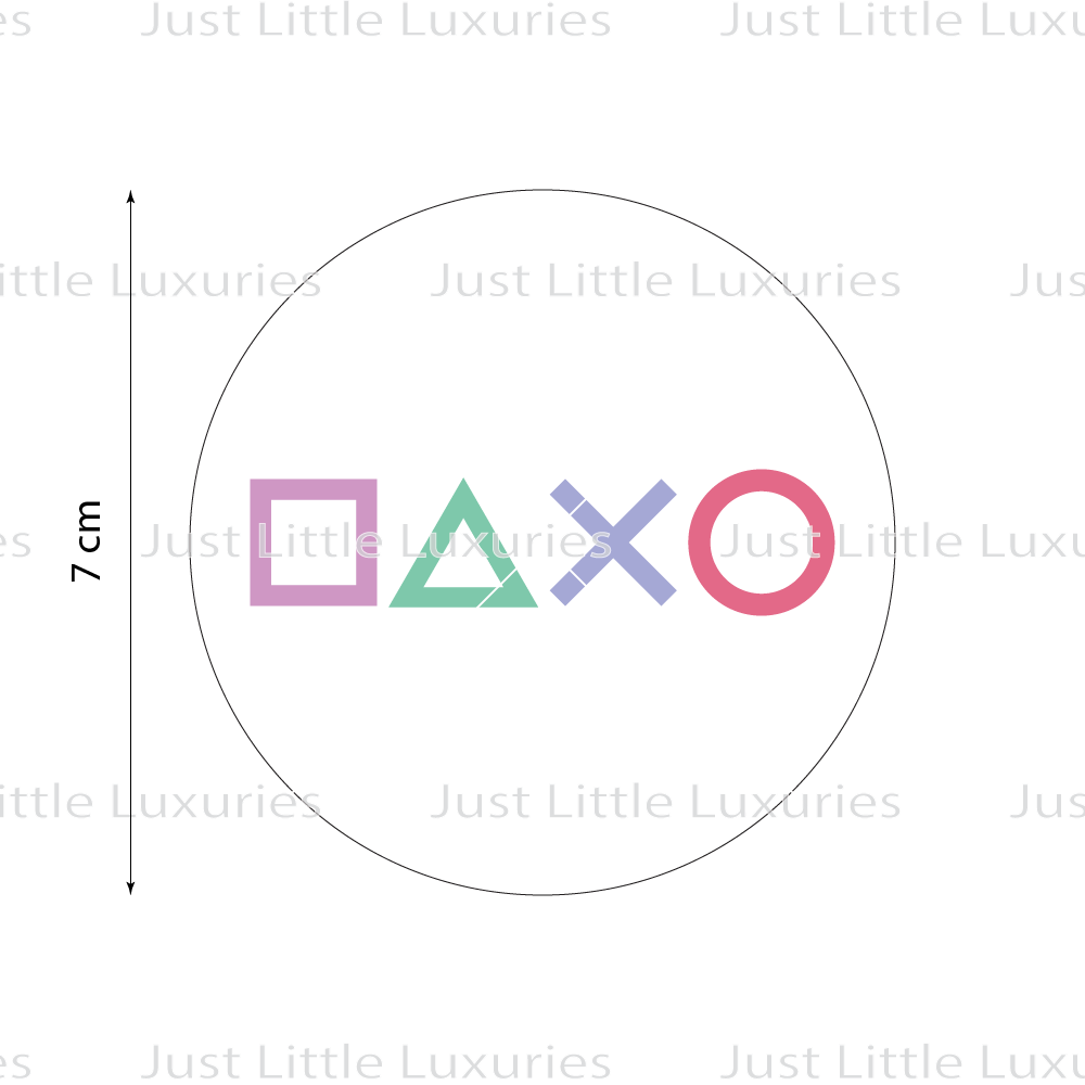 Gaming Buttons Cookie Stamp