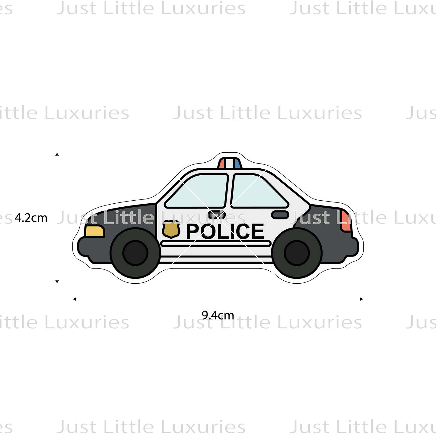 Police Car Cookie Cutter