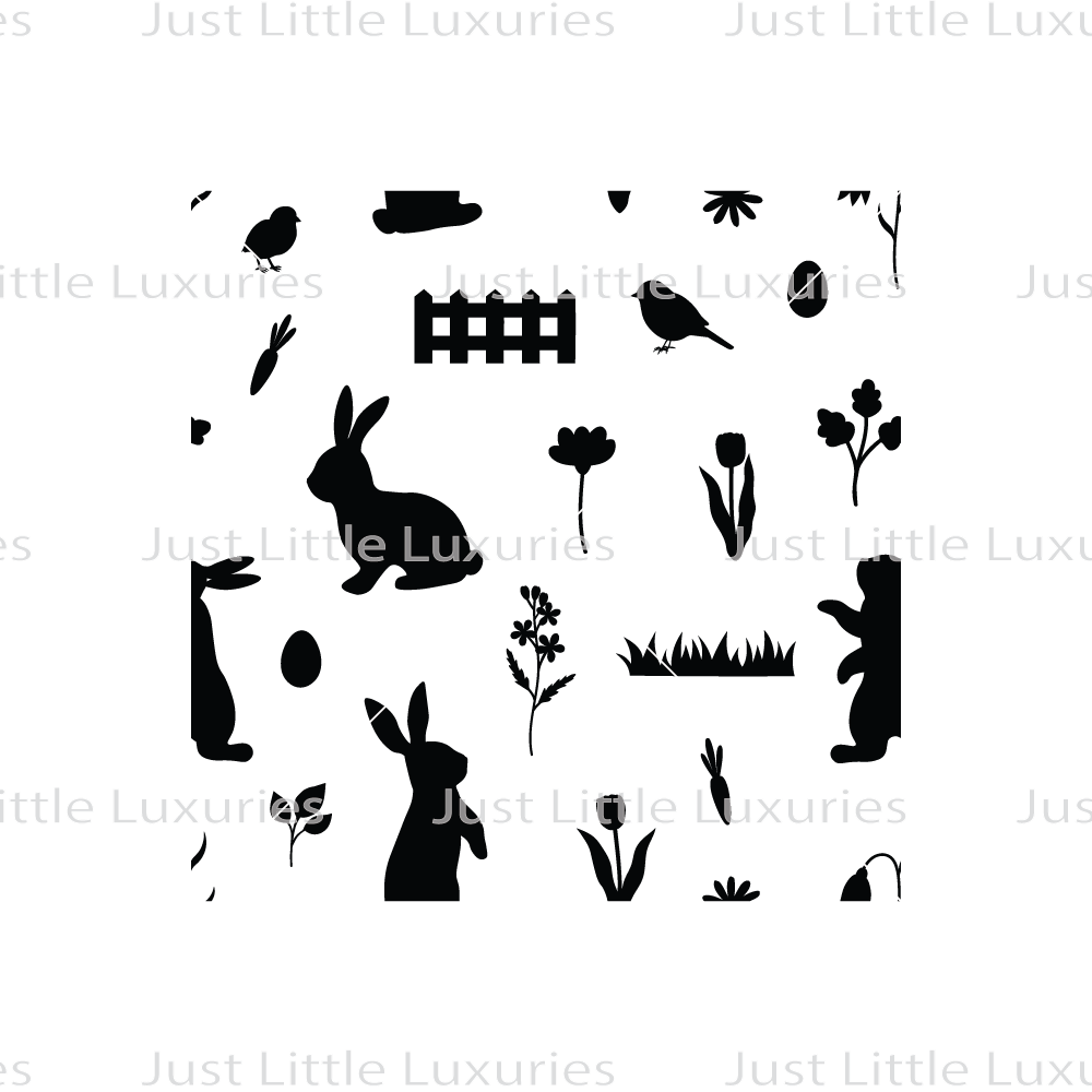 Rabbit Garden Pattern Debosser