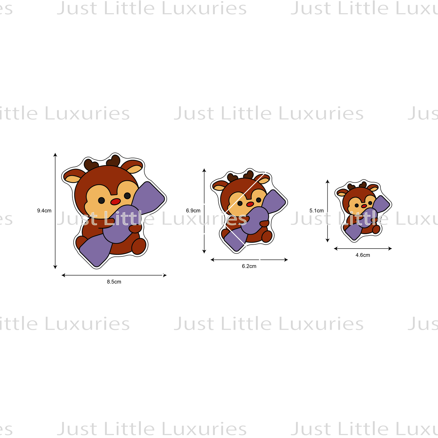 Christmas Plushies - Reindeer with Bon Bon Cookie Cutter