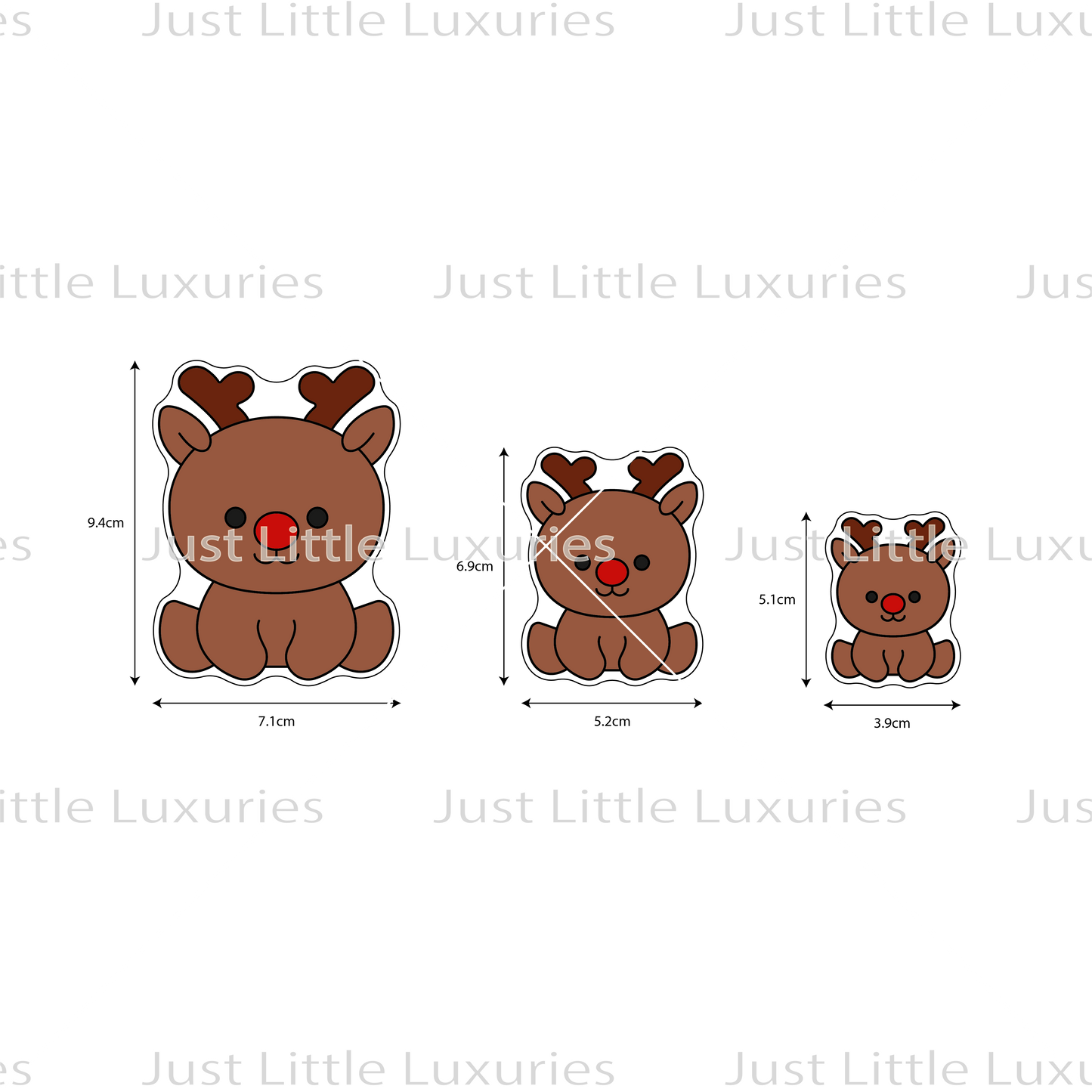 Christmas Plushies - Reindeer Cookie Cutter