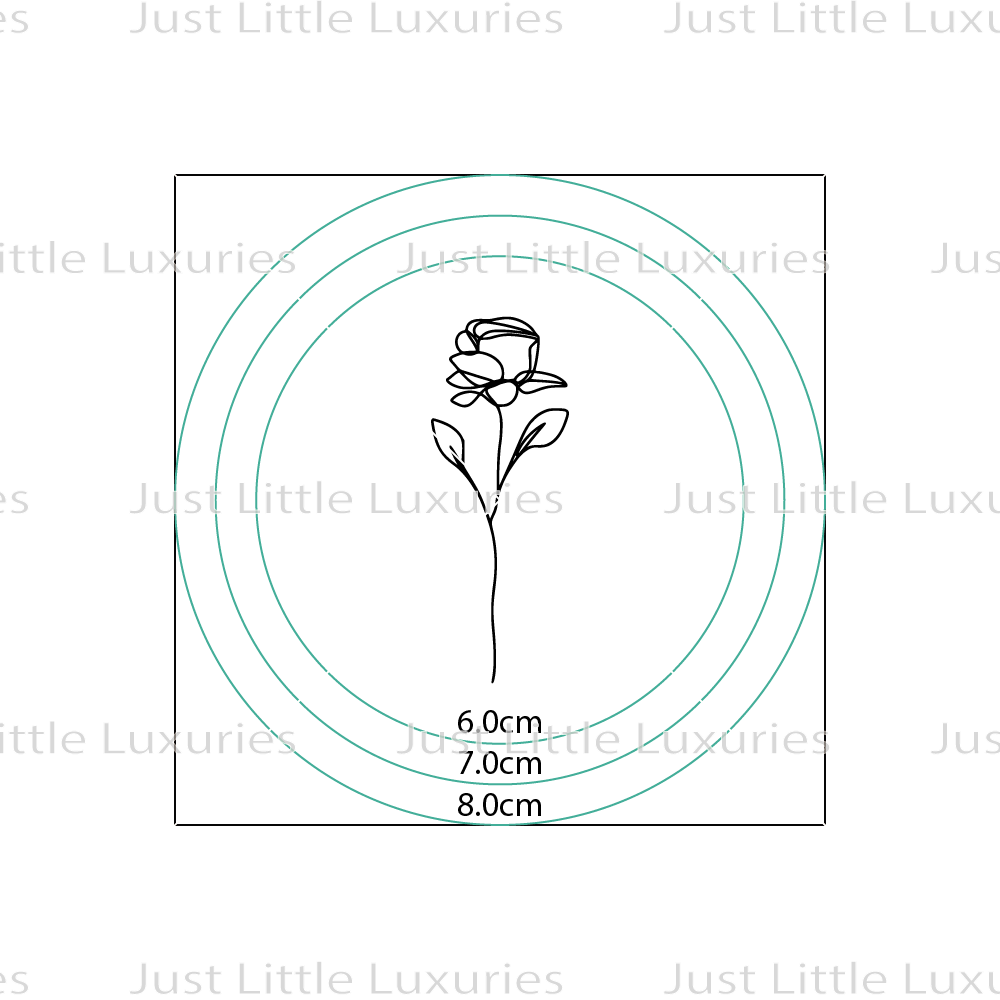 Rose (1) Cookie Stamp