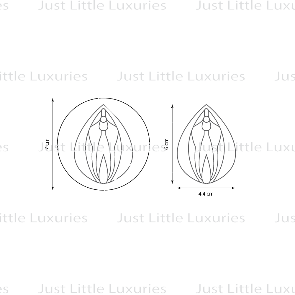 The Rosebud Vulva Cookie Stamp