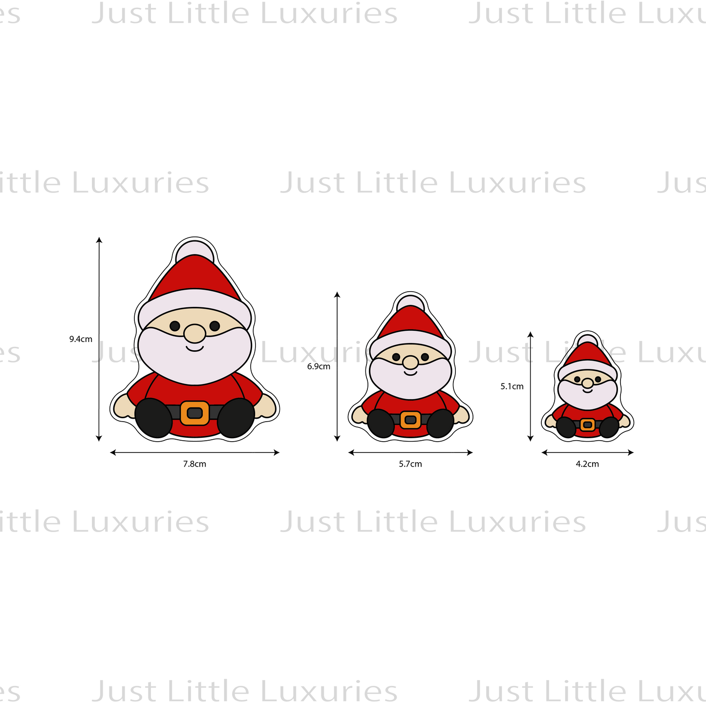 Christmas Plushies - Santa Cookie Cutter