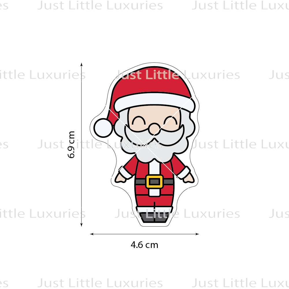 Santa Cutter and Layered Embosser - Small and Standard Sizing (DIGITAL DOWNLOAD)