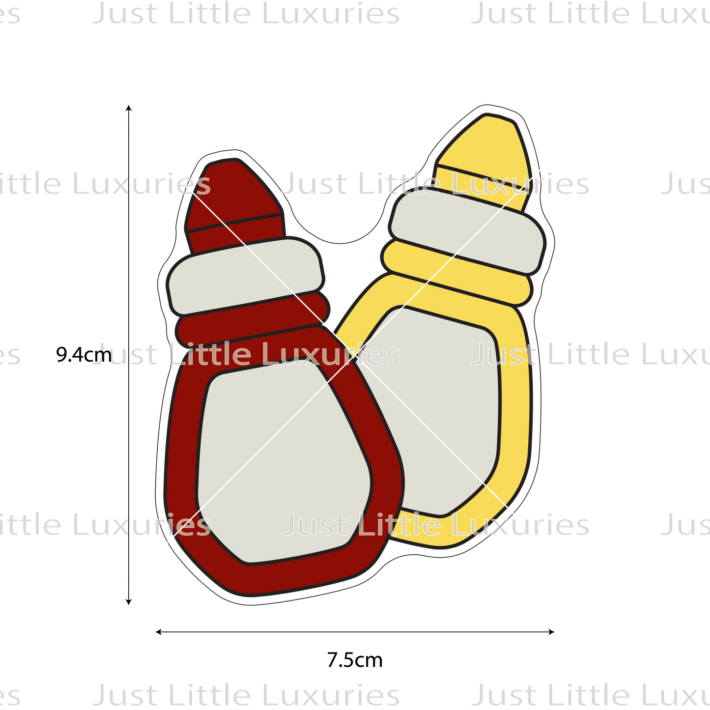 Sauce Bottles Cookie Cutter