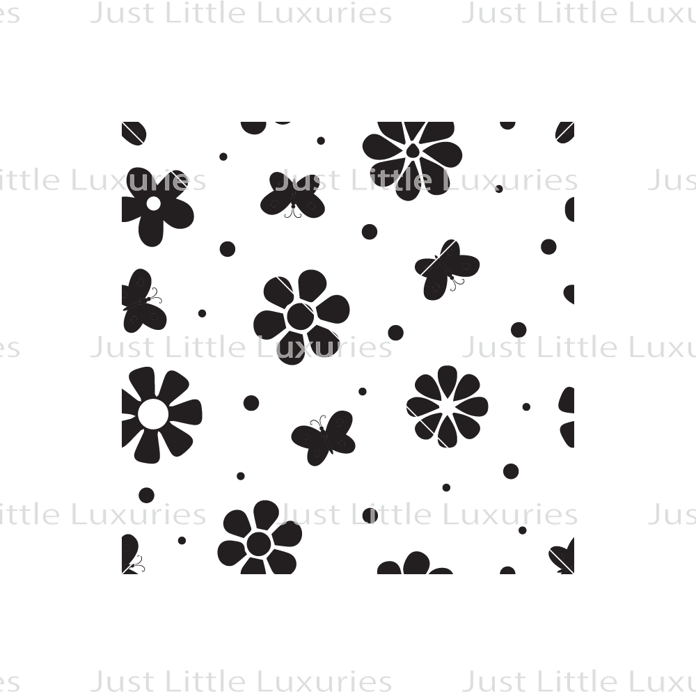 Scattered Blossoms (Light) Pattern Debosser