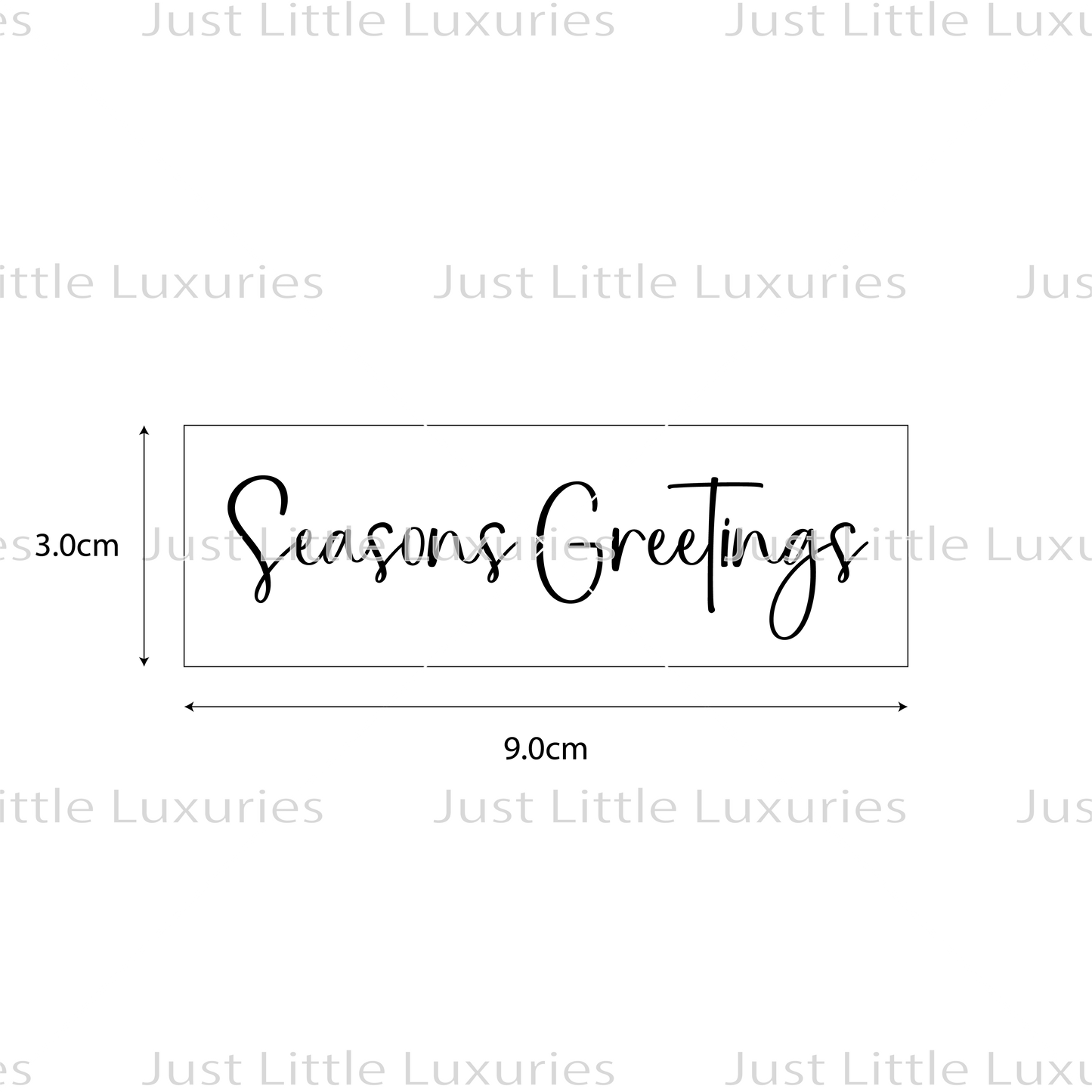 "Seasons Greetings" Cookie Stamp