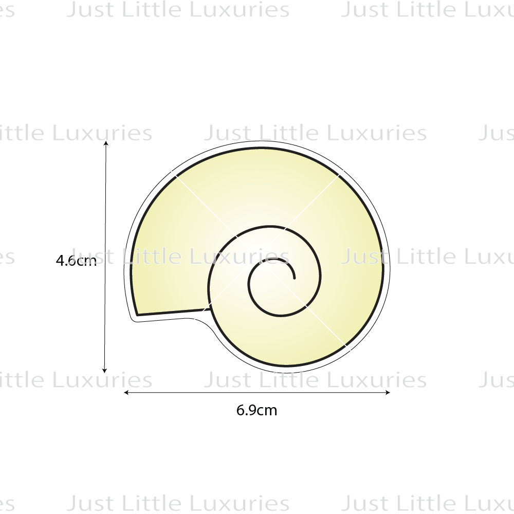 Shark Eye Snail Shell Cookie Cutter