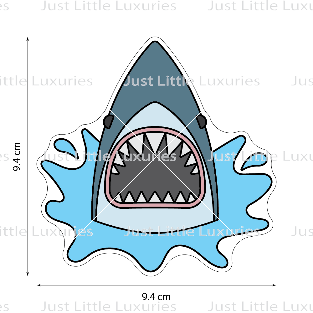 Shark Head (Splash) Cookie Cutter