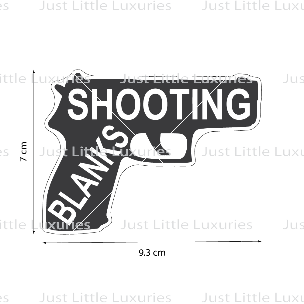 Shooting Blanks (Gun) Cookie Cutter