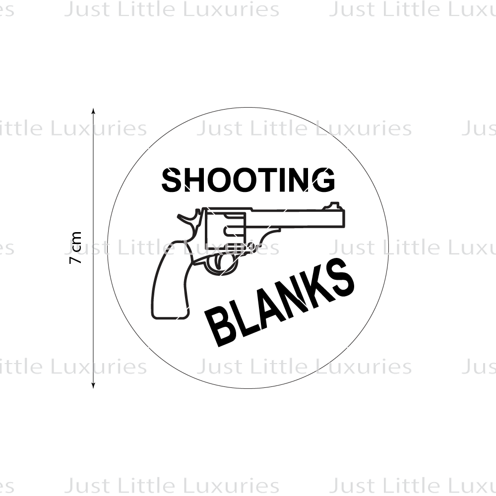 Shooting Blanks Cookie Stamp Just Little Luxuries