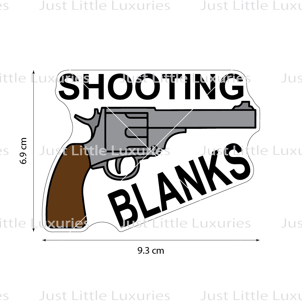 Shooting Blanks (Revolver) Cookie Cutter