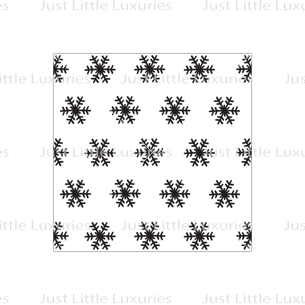 Simple Snowflakes Pattern Debosser