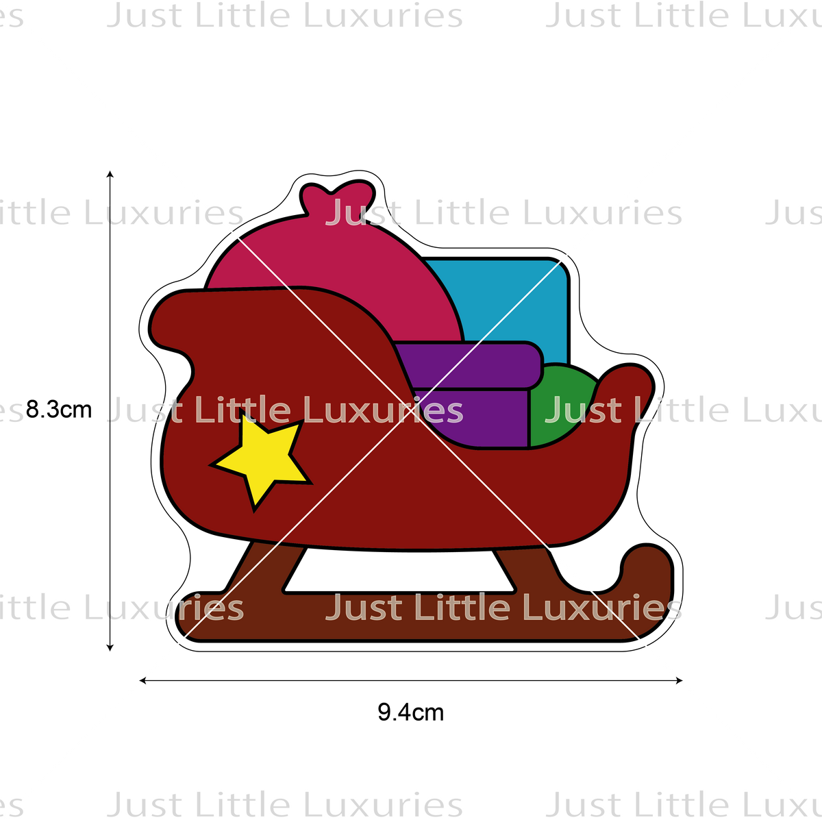 Christmas Plushies - Sleigh Cookie Cutter – Just Little Luxuries