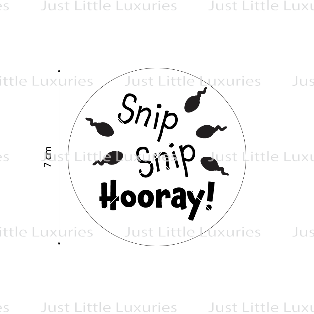 Snip Snip Hooray! (Sperm) Cookie Stamp