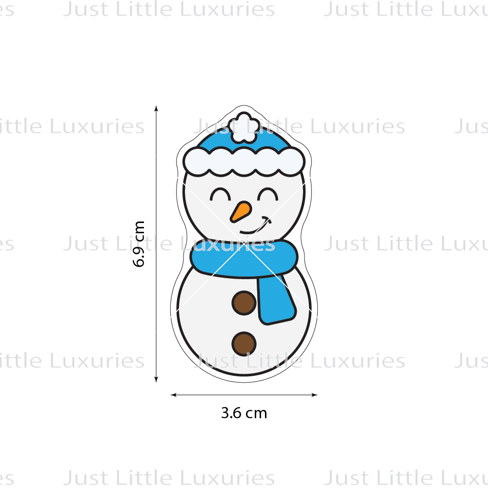 Snowman Cutter and Layered Embosser - Small and Standard Sizing (DIGITAL DOWNLOAD)