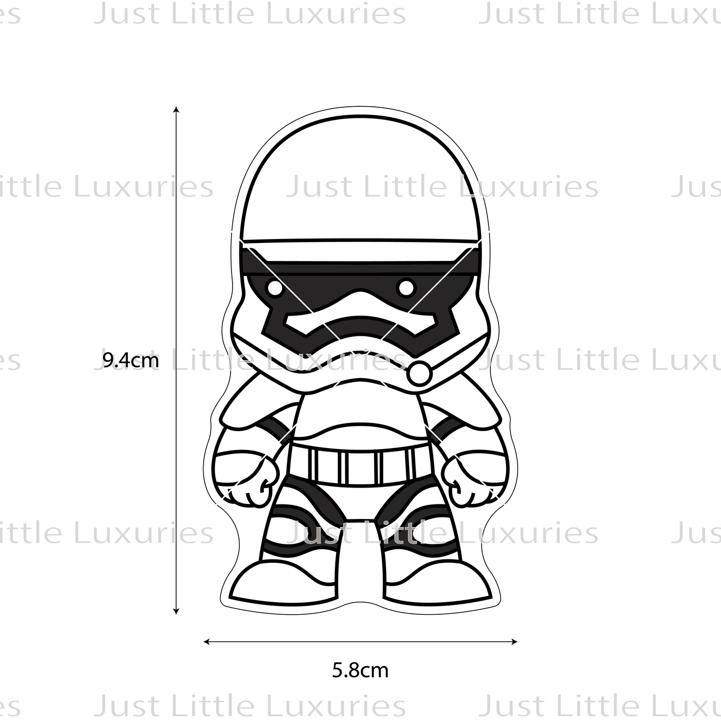 Stormtrooper Cookie Cutter (STL - Digital Download)