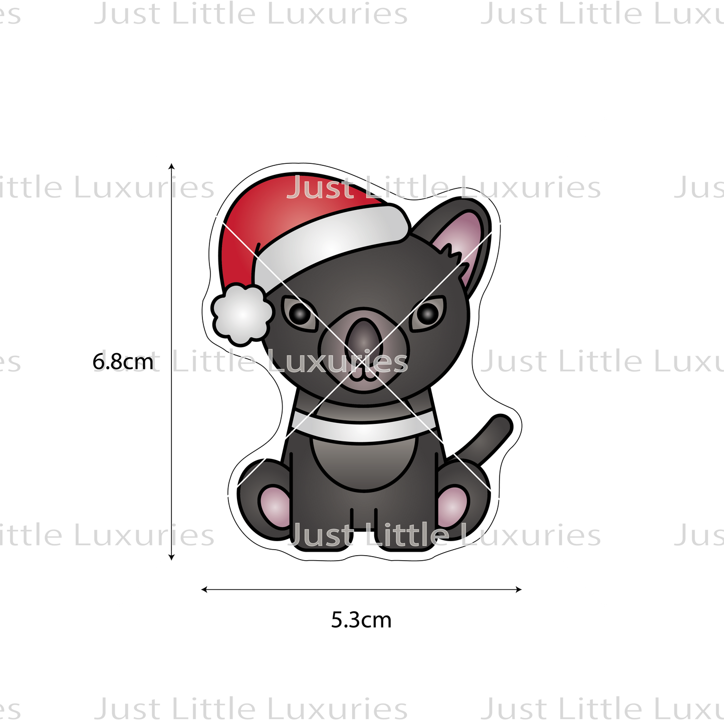 Christmas Tassie Devil Cookie Cutter