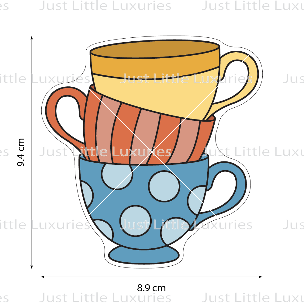 Teacup Stack Cookie Cutter | Alice's Tea Party