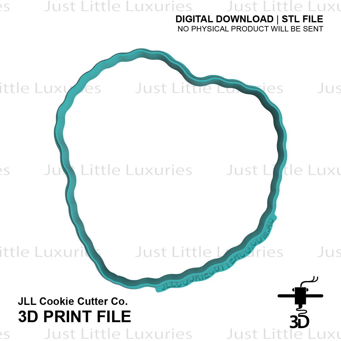 Vintage Heart Cake Cutter and Embosser (DIGITAL DOWNLOAD)