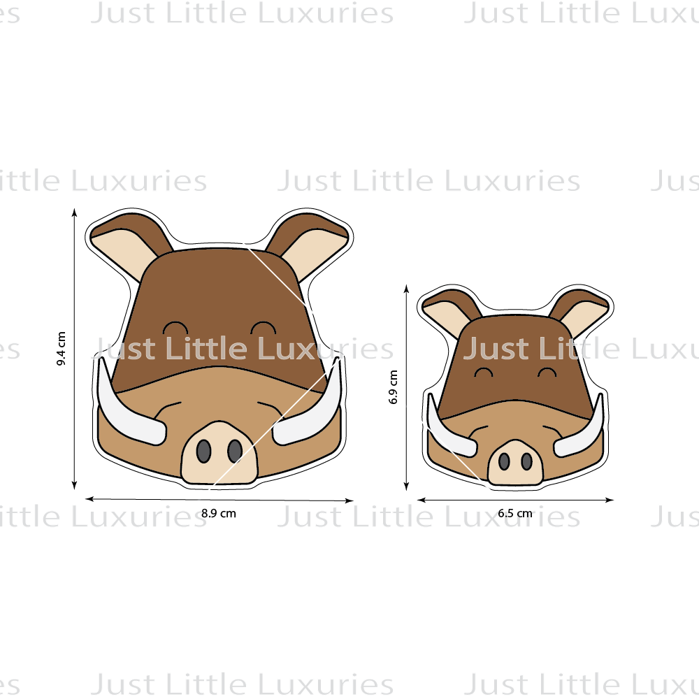 Warthog Face Cookie Cutter