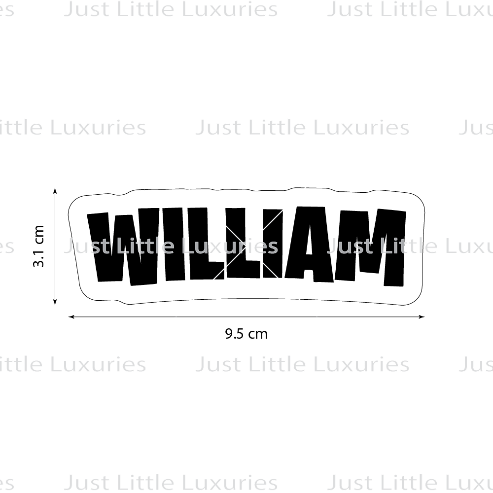 Fortnite-inspired Custom Name Cookie Cutter