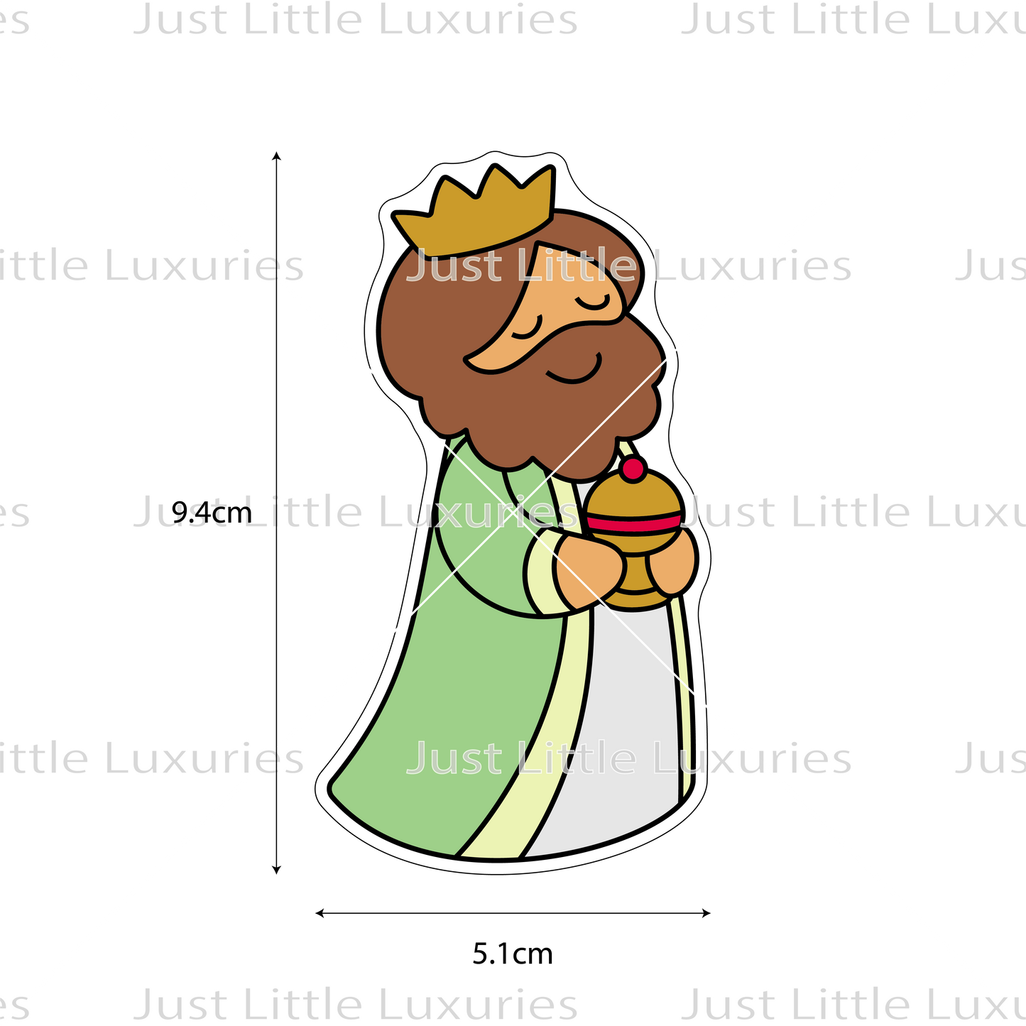 Nativity - Casper (Wise Man) Cookie Cutter