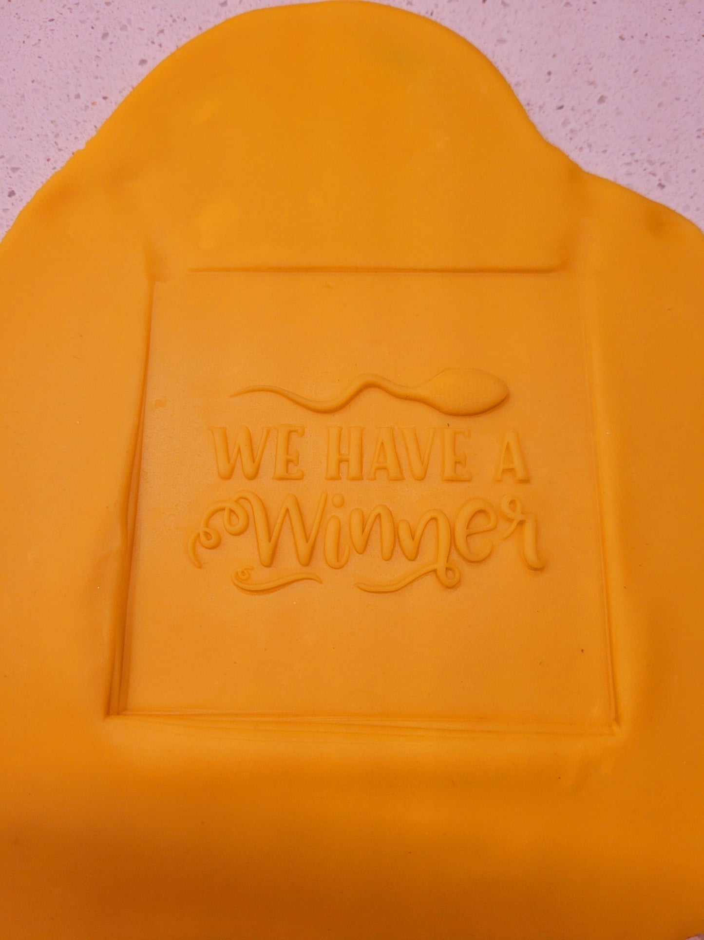 We have a winner (Baby announcement) Raised Embosser - just-little-luxuries