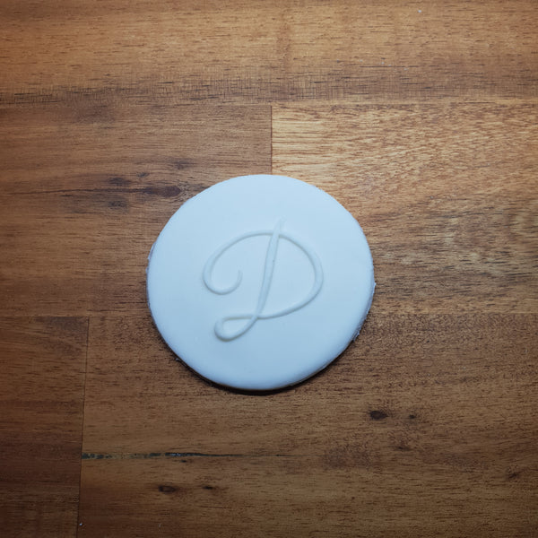 Monogram Raised 3D Cookie Embosser. Font Type D - just-little-luxuries