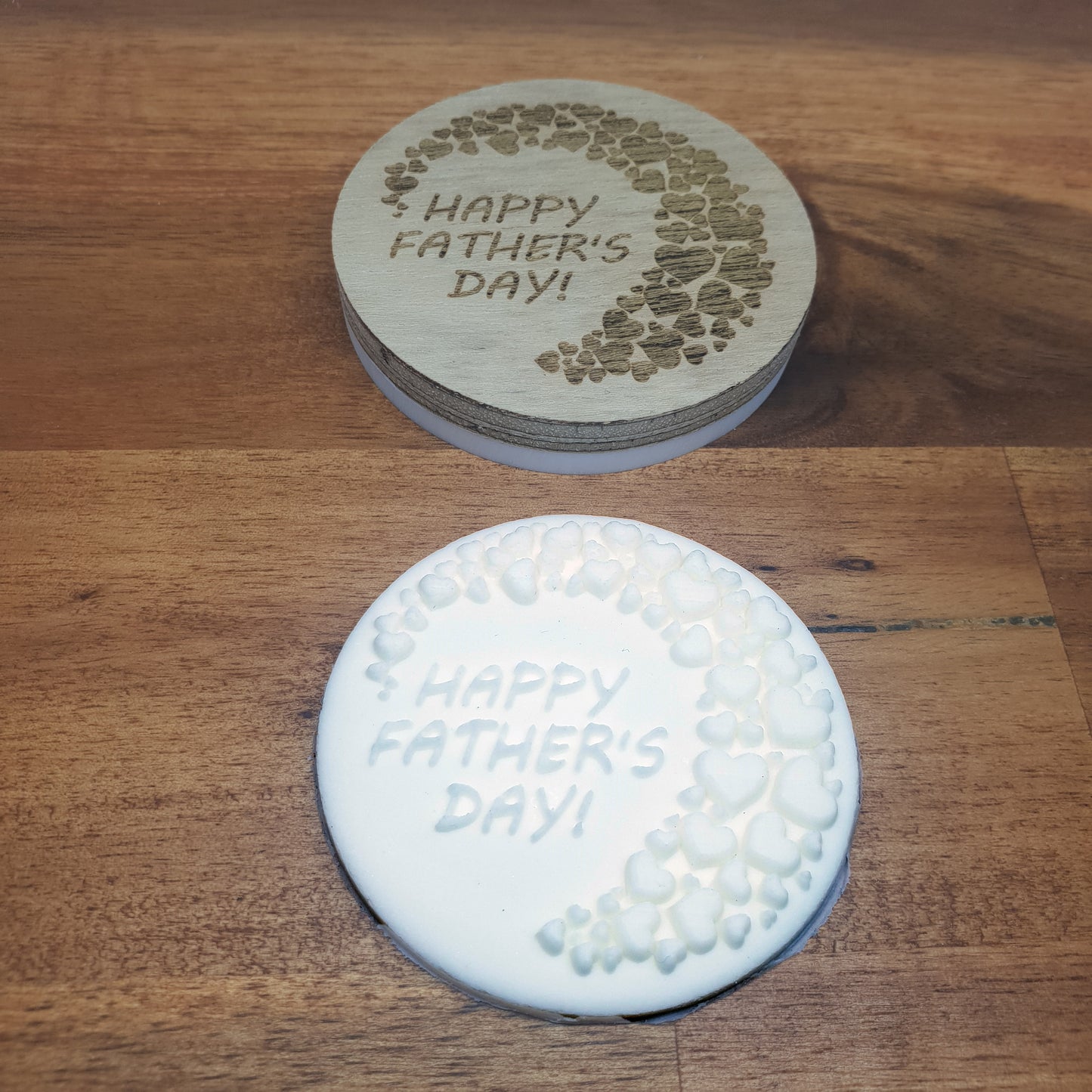 Happy Father's Day Hearts Raised 3D Embosser. - just-little-luxuries