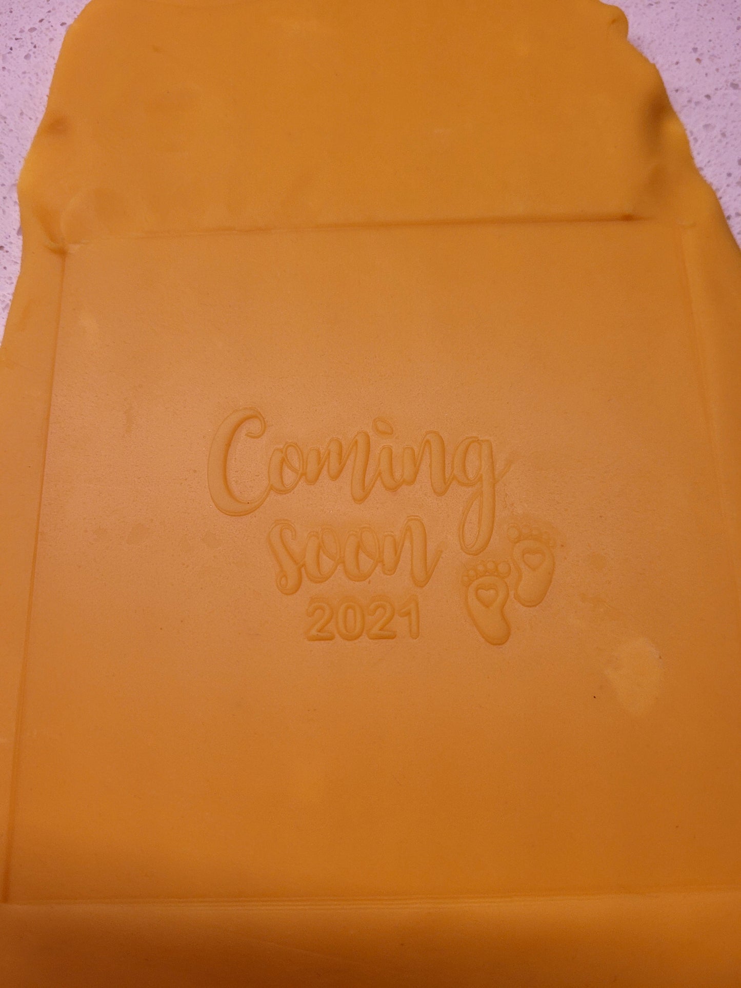 Coming Soon 2021 (Baby announcement) Raised Embosser - just-little-luxuries