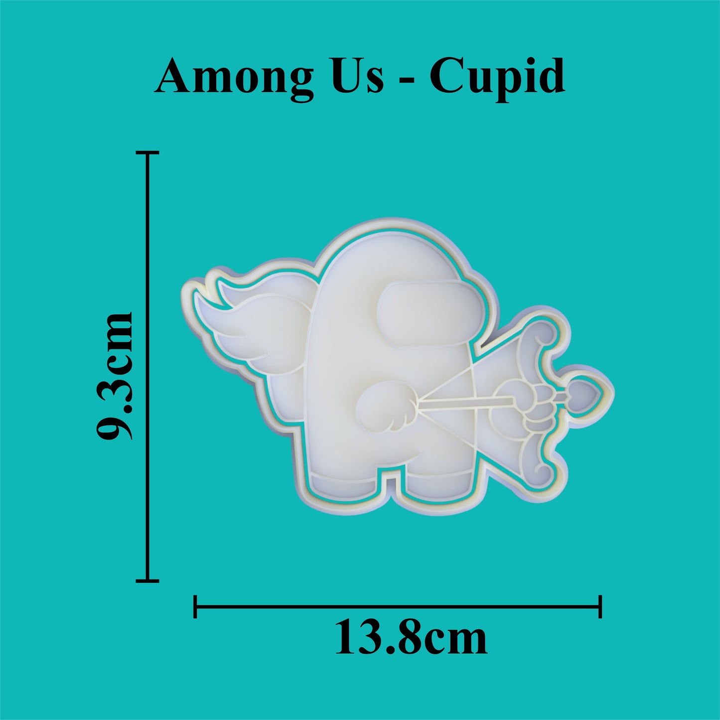 Cupid Crewmate Cookie Cutter