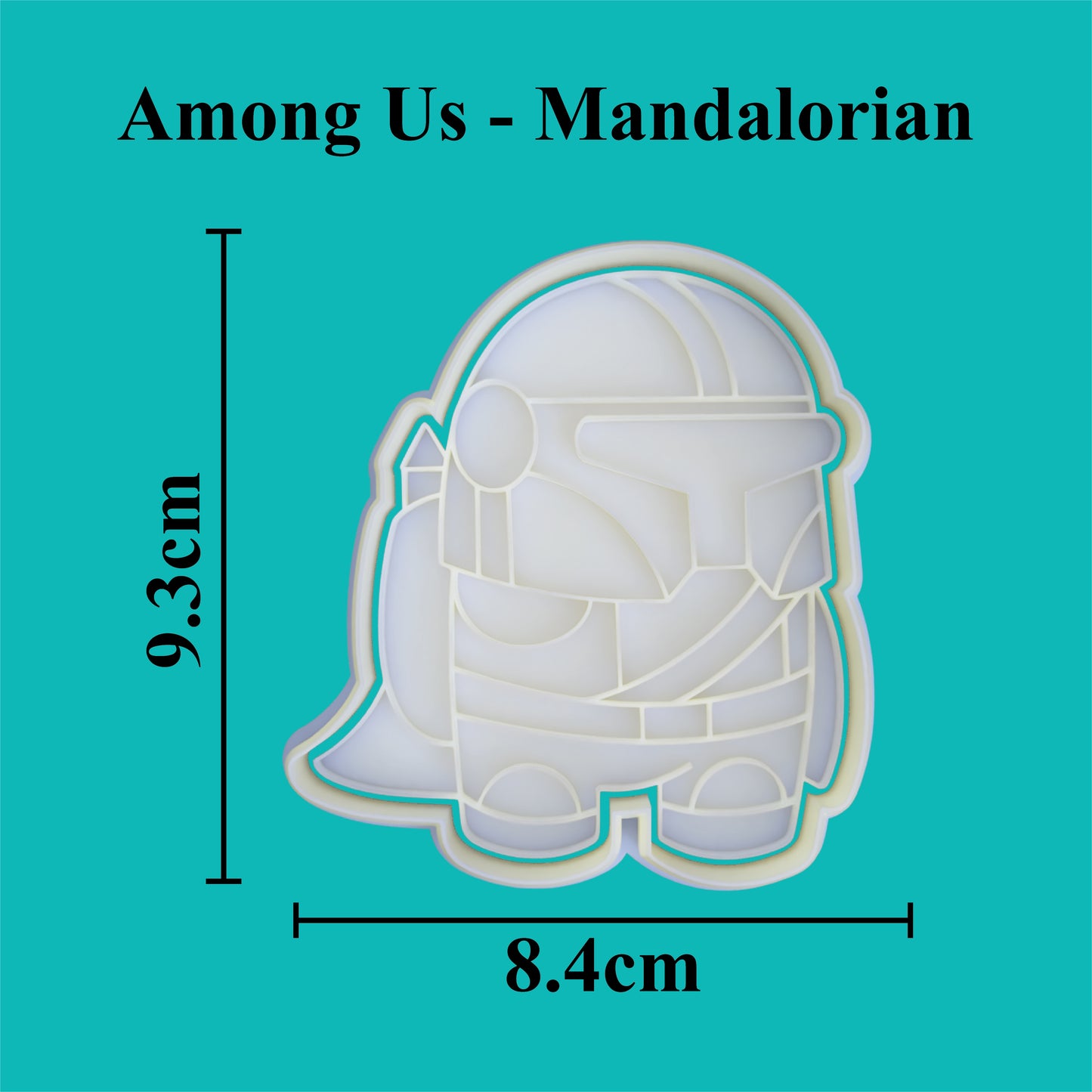 Mando Crewmate Cookie Cutter