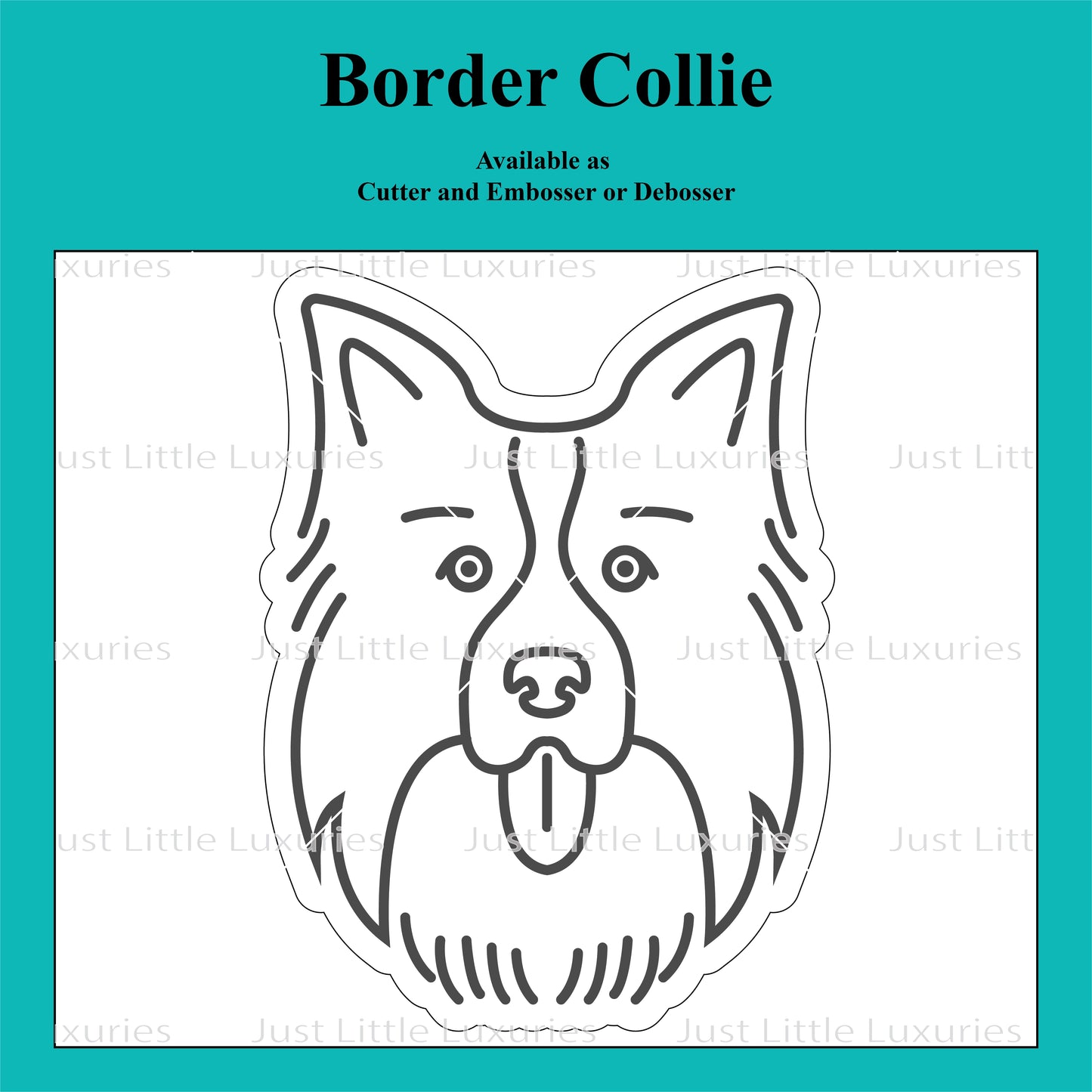 Border Collie Cookie Cutter and Embosser