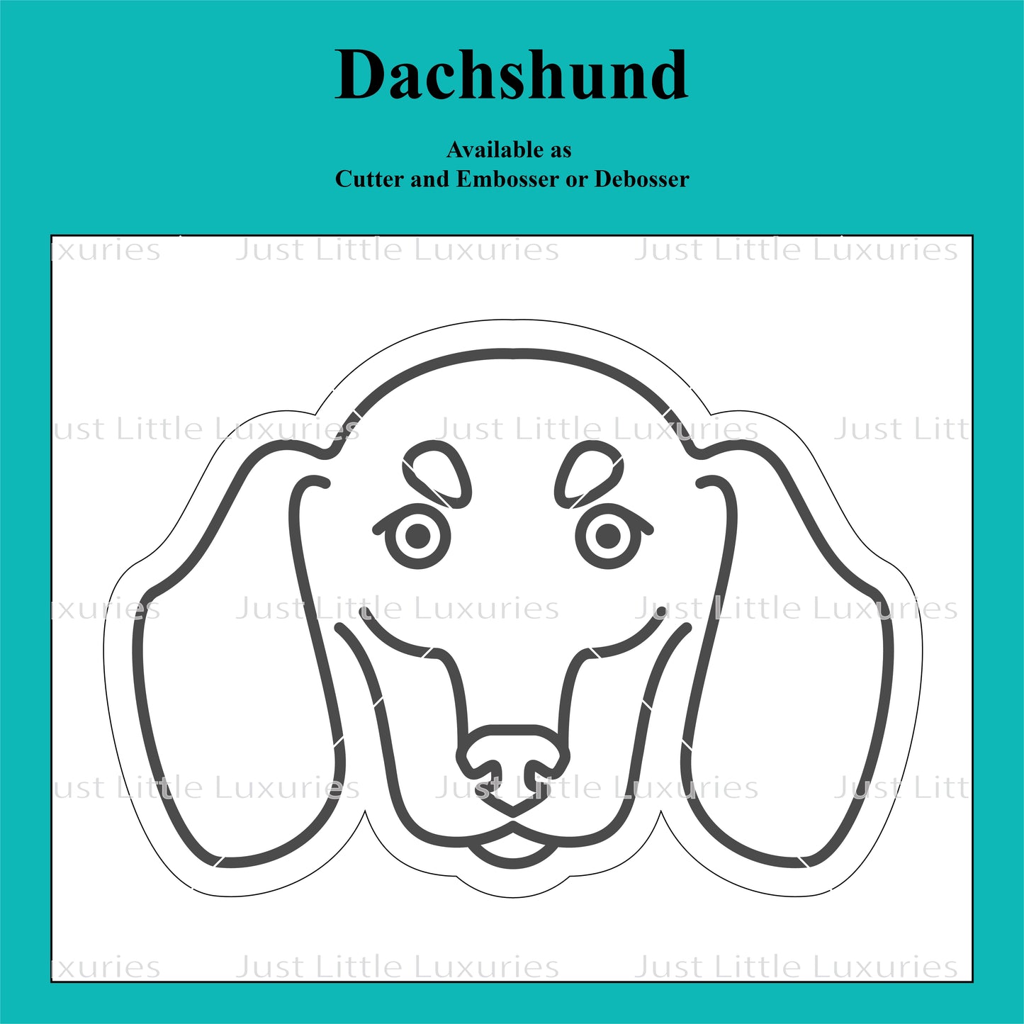 Dachshund Cookie Cutter and Embosser