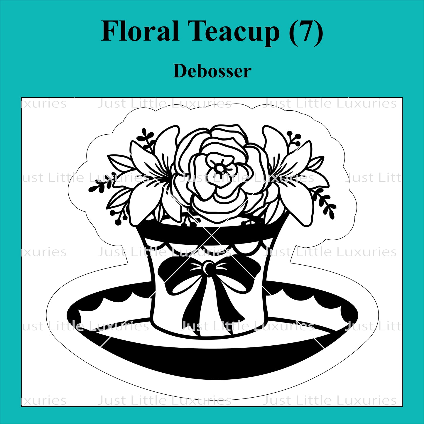 Floral Teacup (7) Cutter and Debosser
