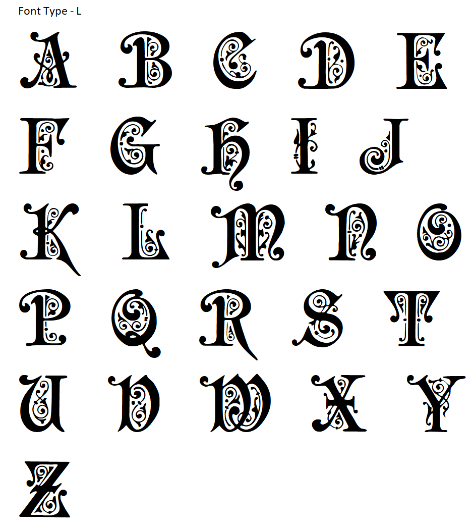 Monogram Raised 3D Cookie Embosser. Font Type L - just-little-luxuries