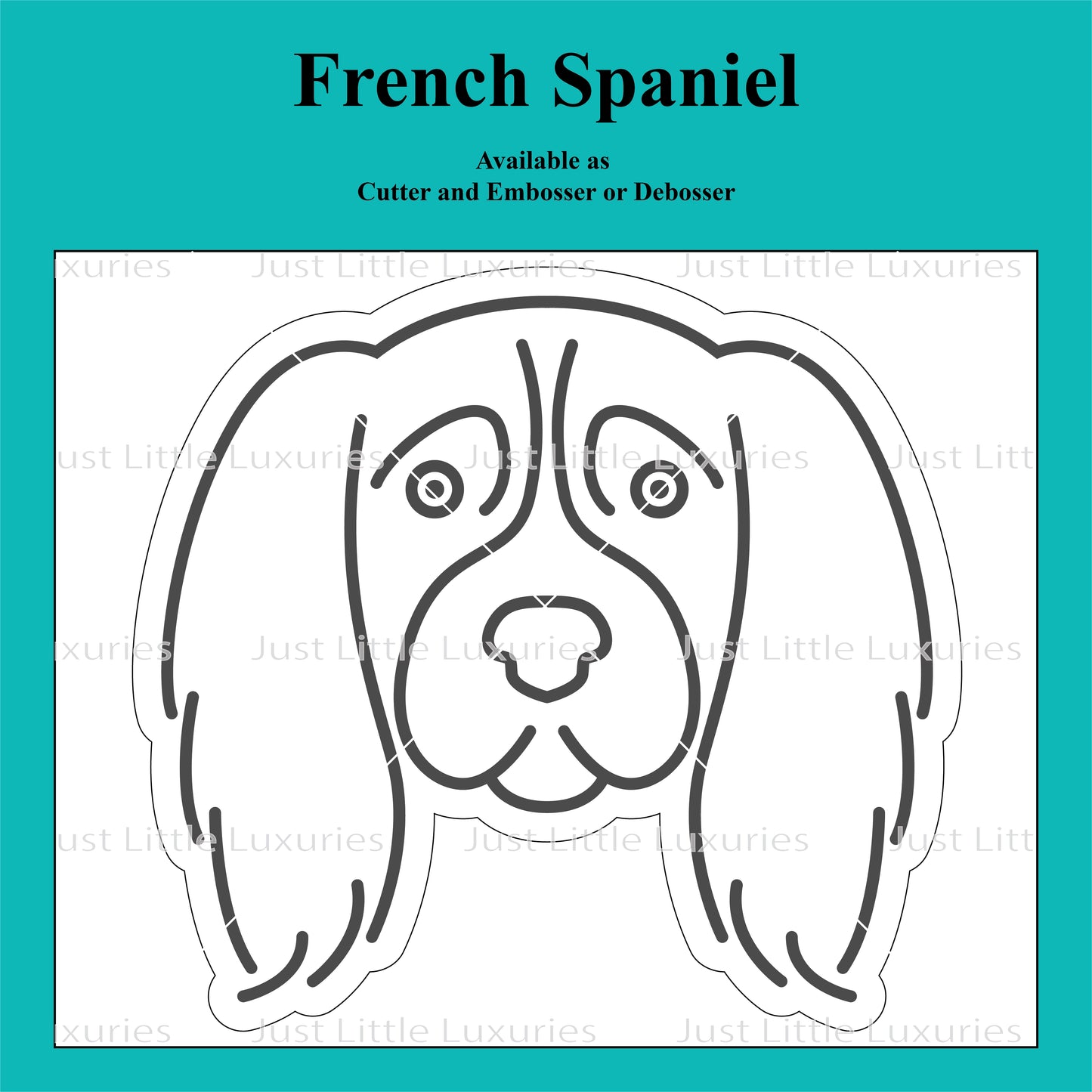 French Spaniel Cookie Cutter and Embosser