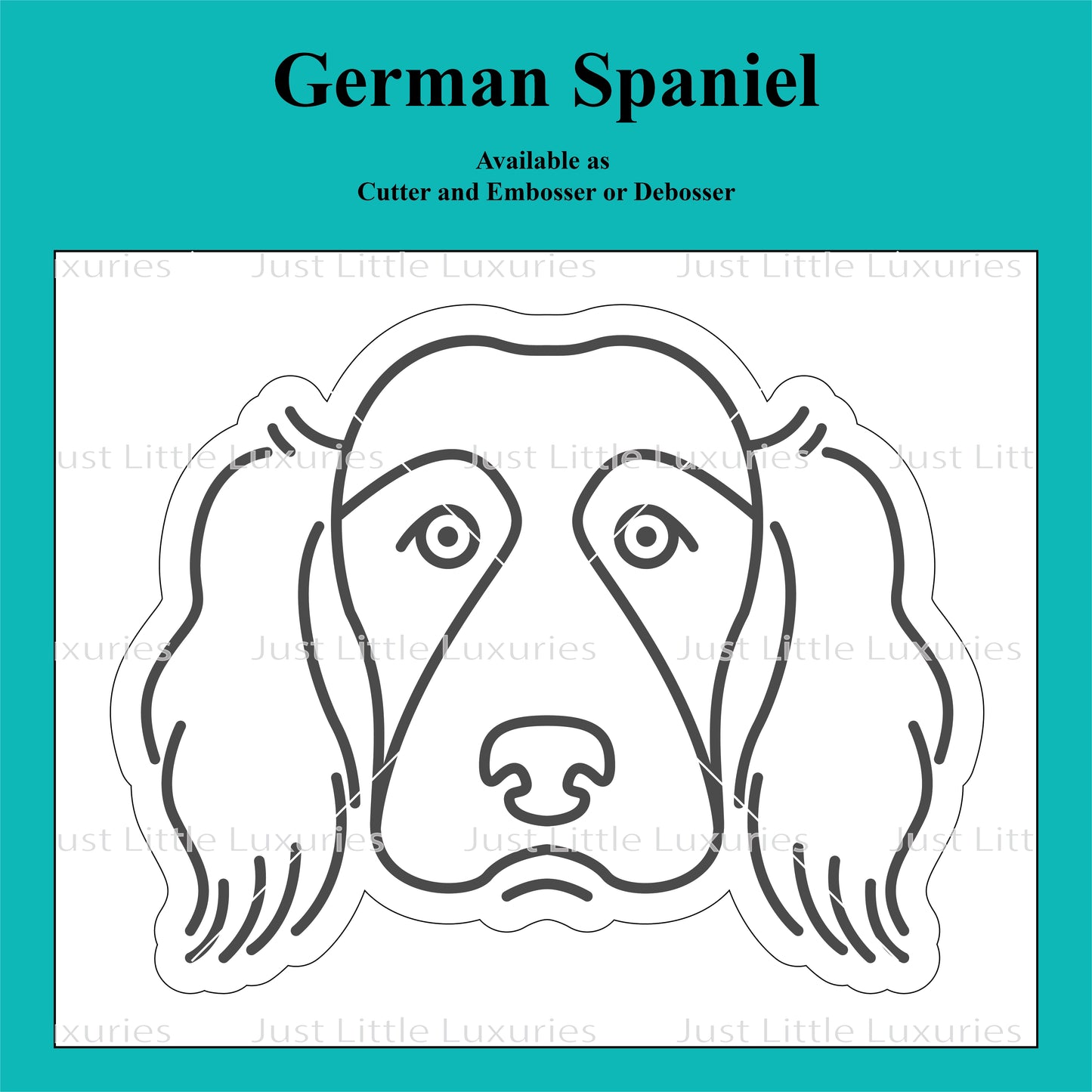 German Spaniel Cookie Cutter and Embosser