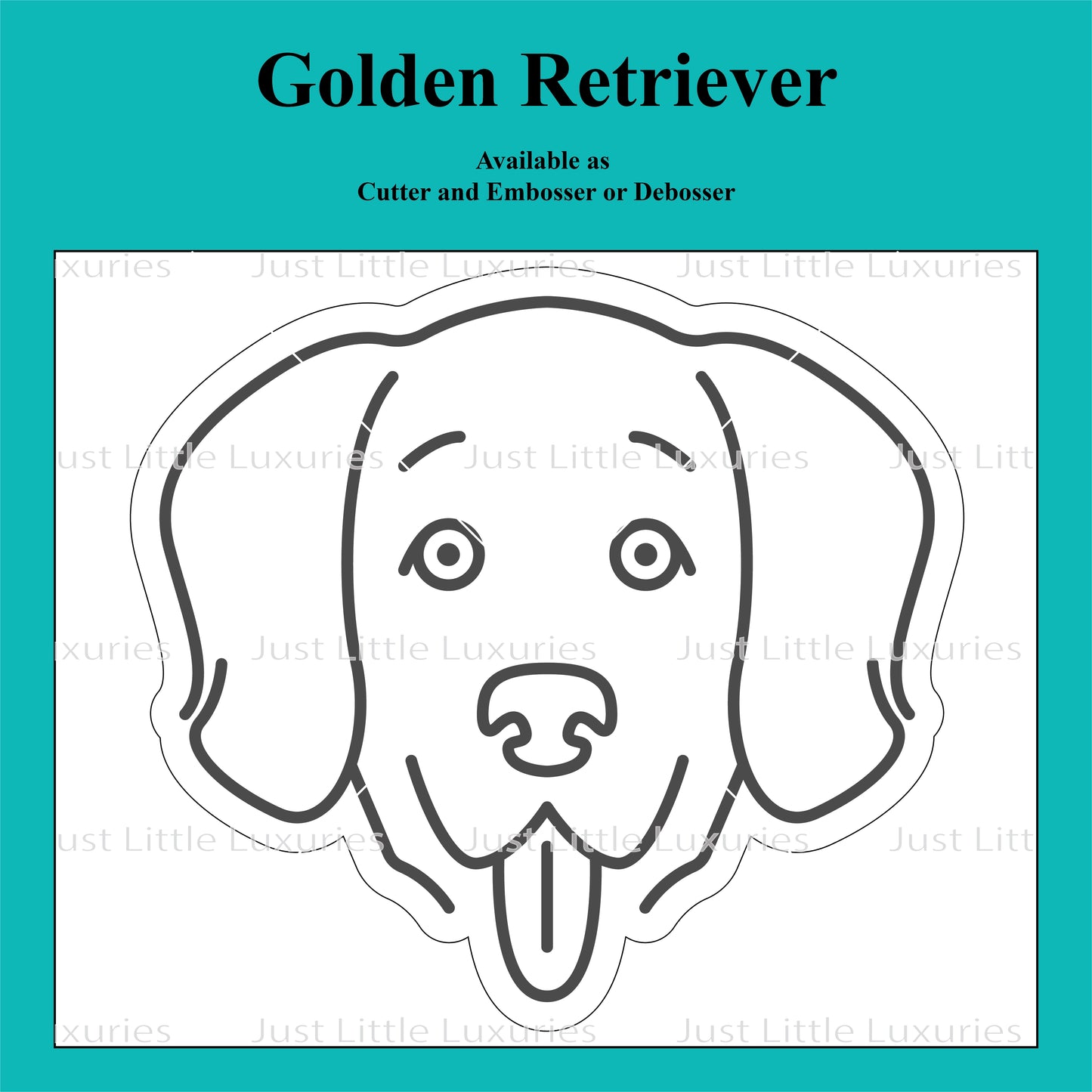 Golden Retriever Cookie Cutter and Embosser