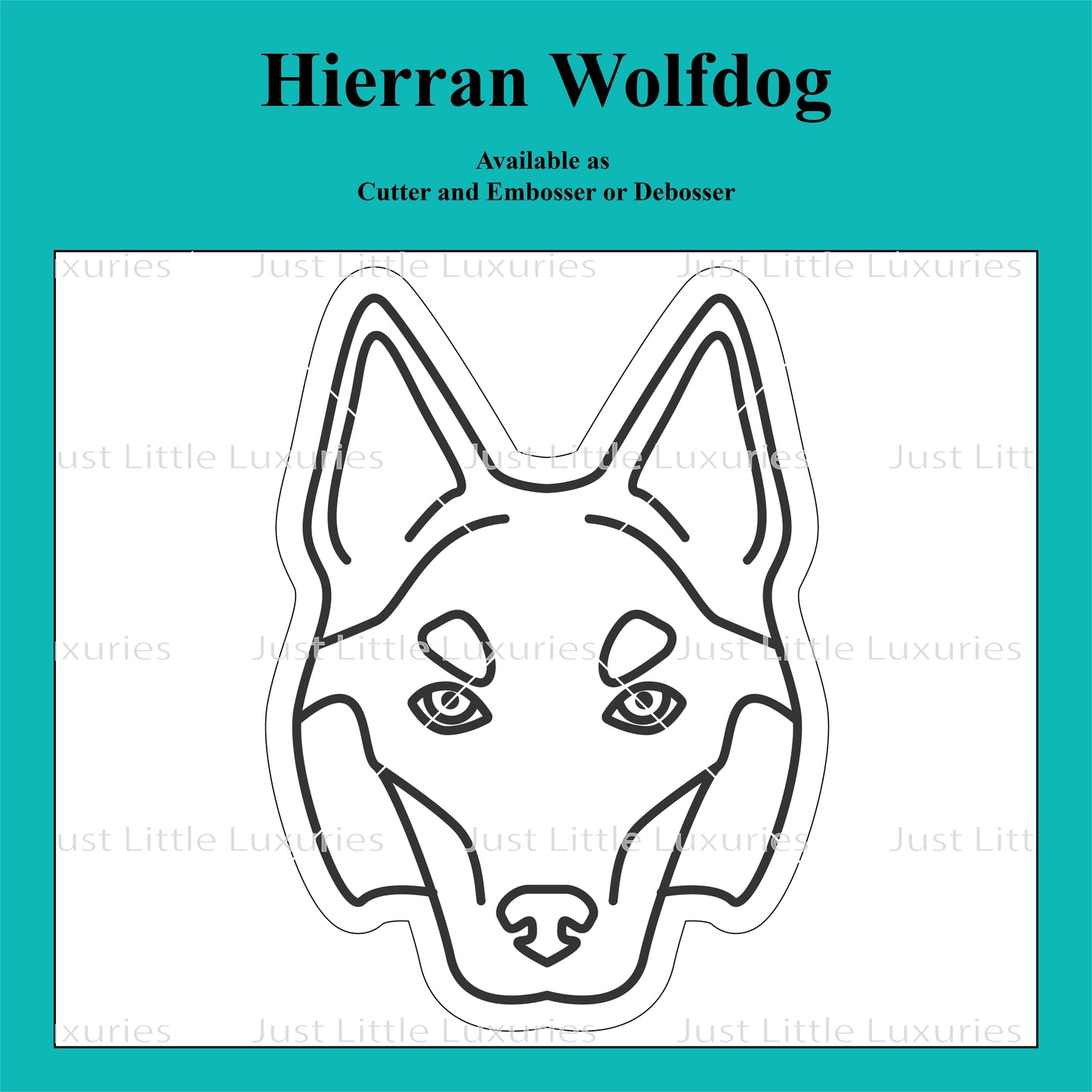 Hierran Wolfdog Cookie Cutter and Embosser